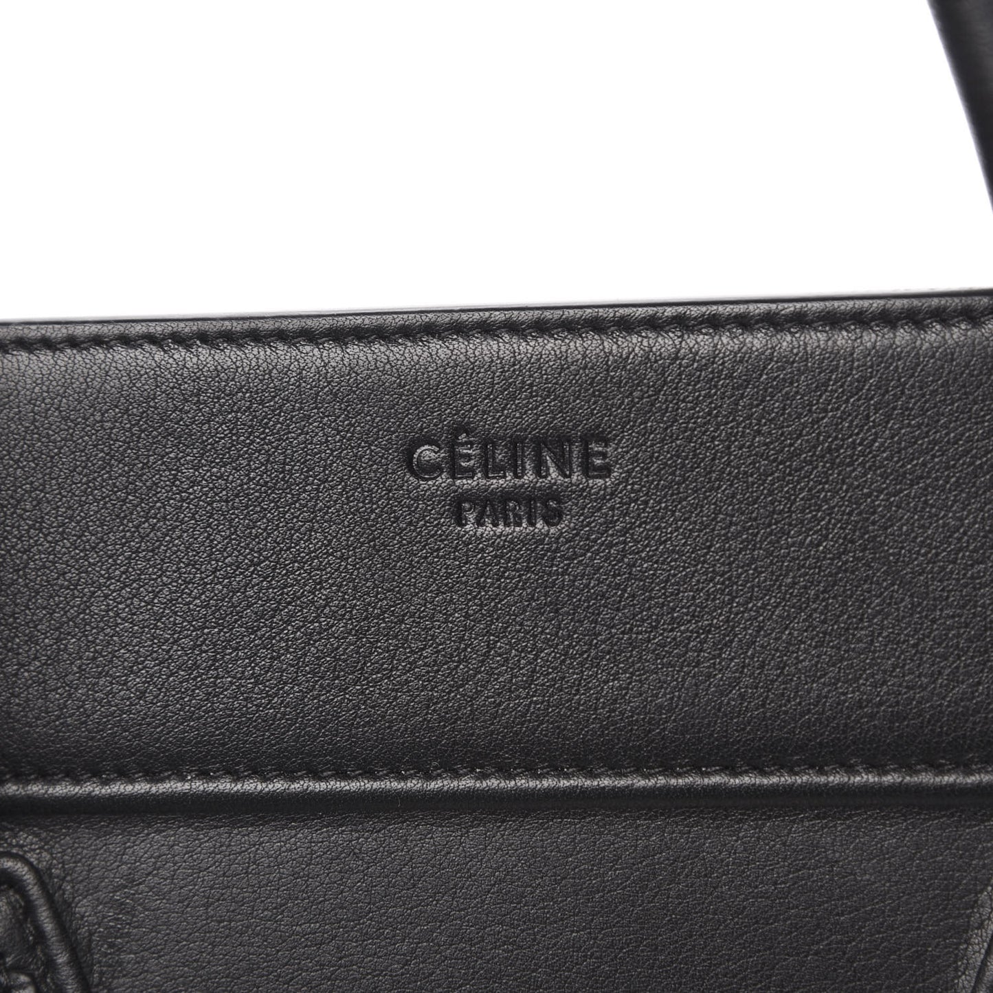 Supple Calfskin Large Phantom Luggage Black