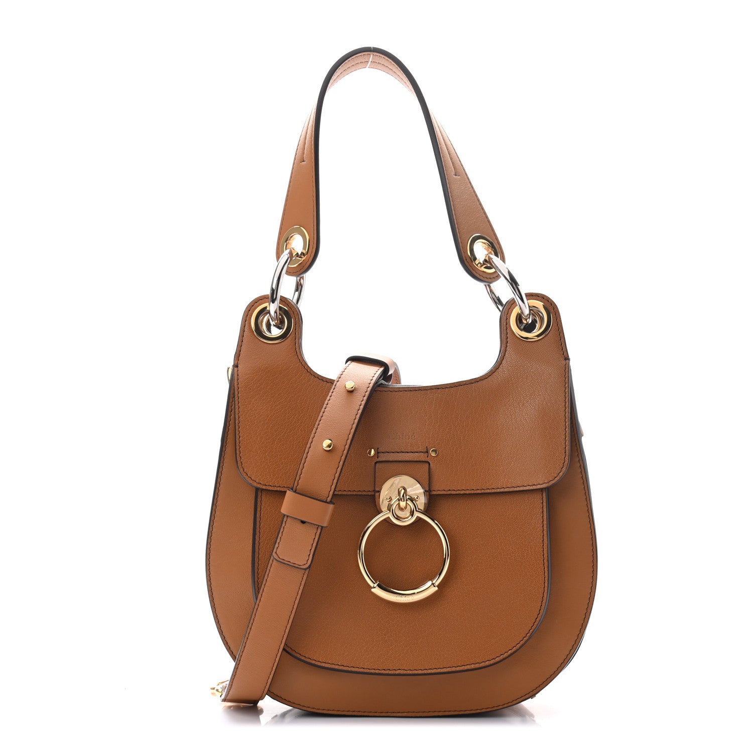 Chloe Calfskin Medium Tess Hobo Autumnal Brown 1 of 10