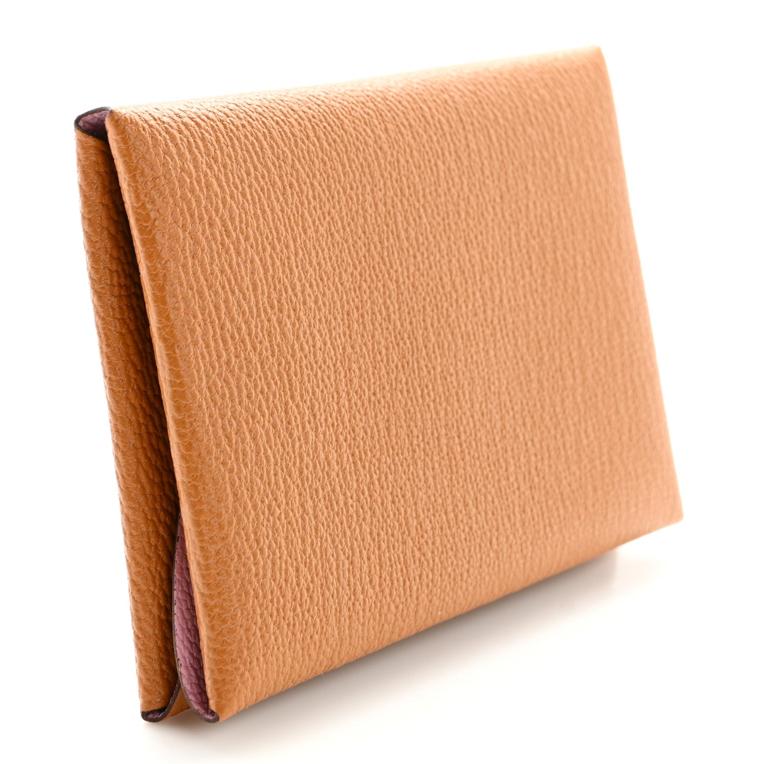Hermes Chevre Mysore Verso Calvi Duo Card Case Quebracho Mauve Sylvestre 3 of 10