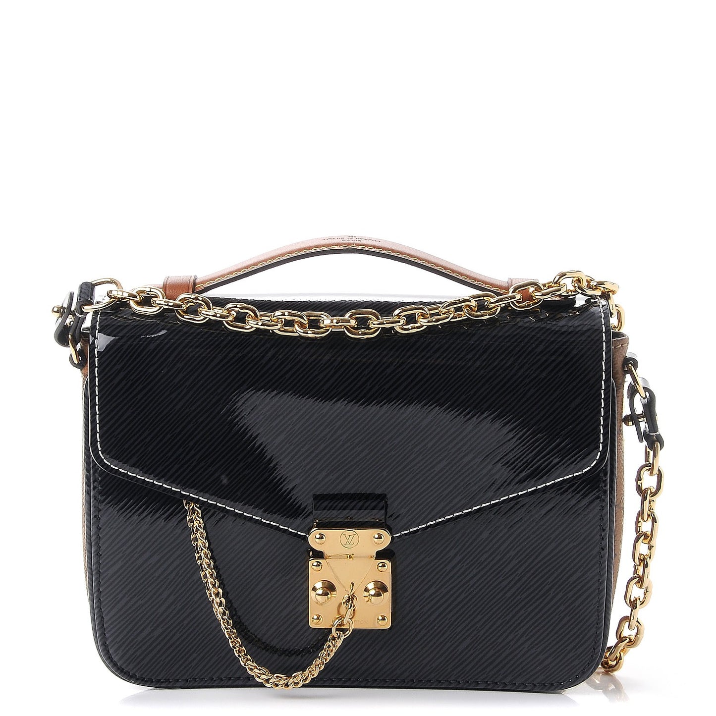 Shiny Epi Reverse Monogram Pochette Metis Mini Marine