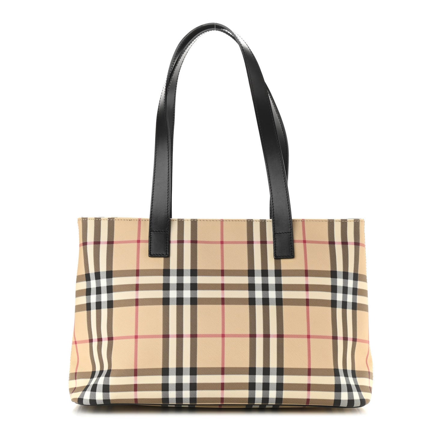 House Check Tote Black