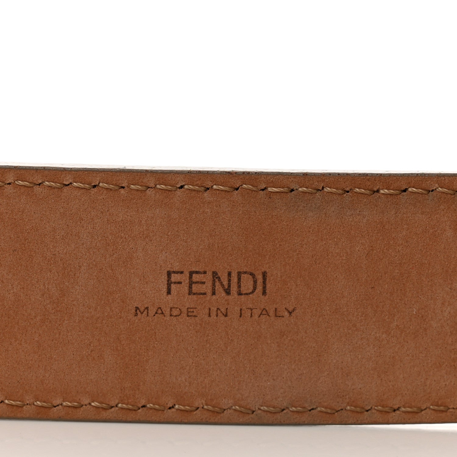 Fendi Vitello Dolce Belt 80 32 Tortora 4 of 6