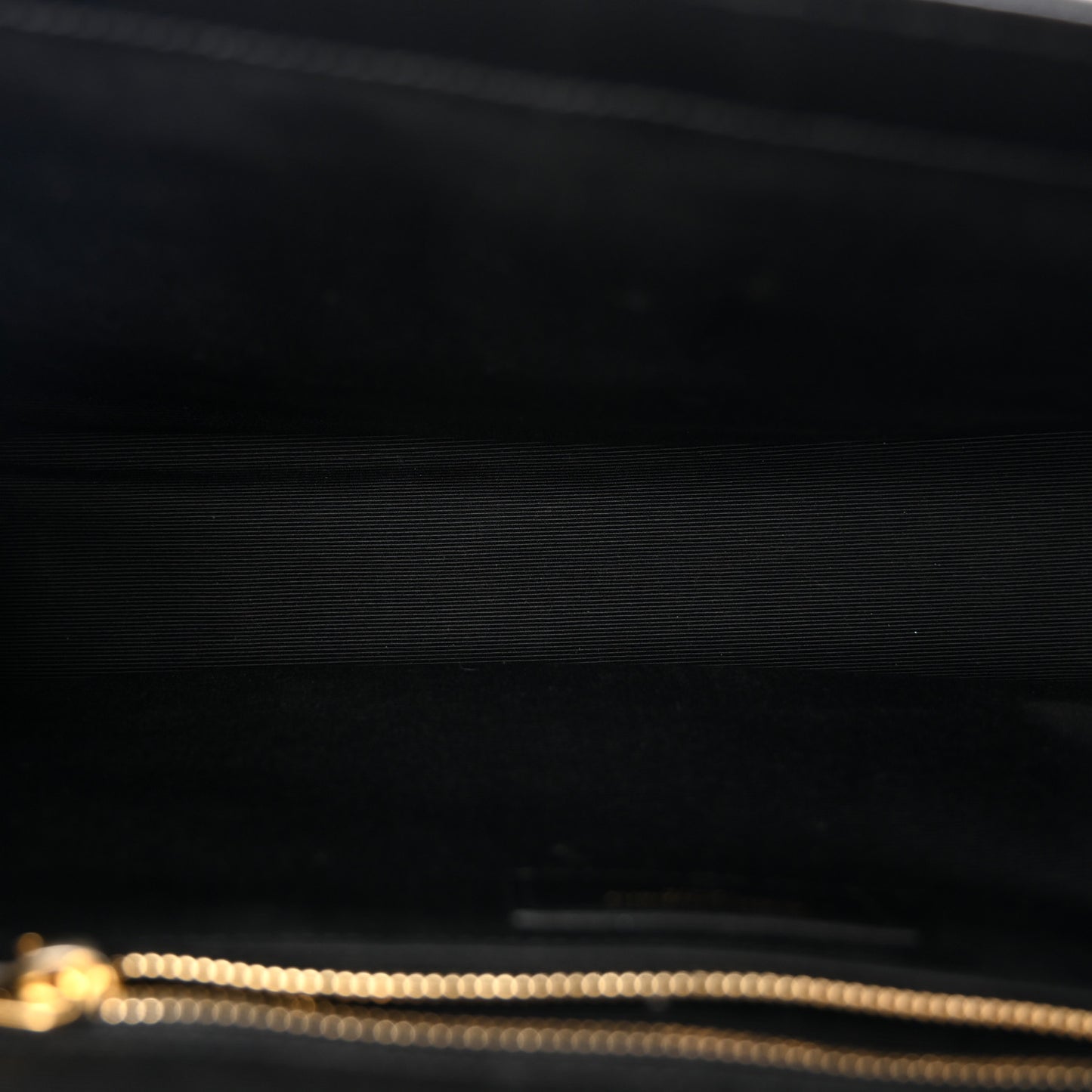 Grain De Poudre Matelasse Chevron Large Monogram Satchel Black