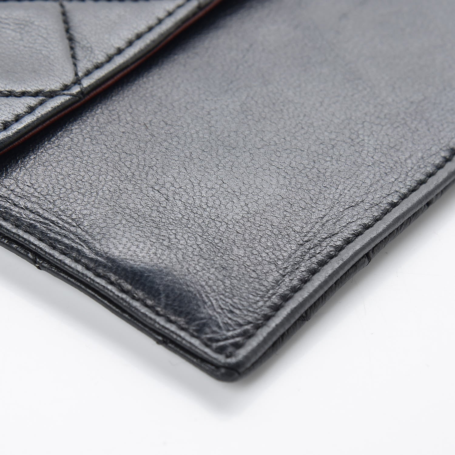 Chanel Lambskin Quilted Flap Wallet Black 6 of 6