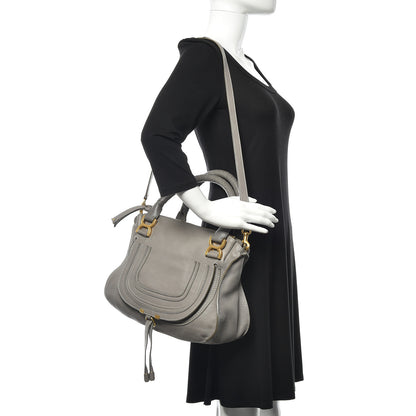Chloe Calfskin Medium Marcie Satchel Cashmere Grey 2 of 19