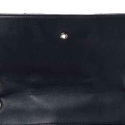 Chanel Patent Horizontal Quilted Medium Single Flap Dark Navy Blue 8 of 11