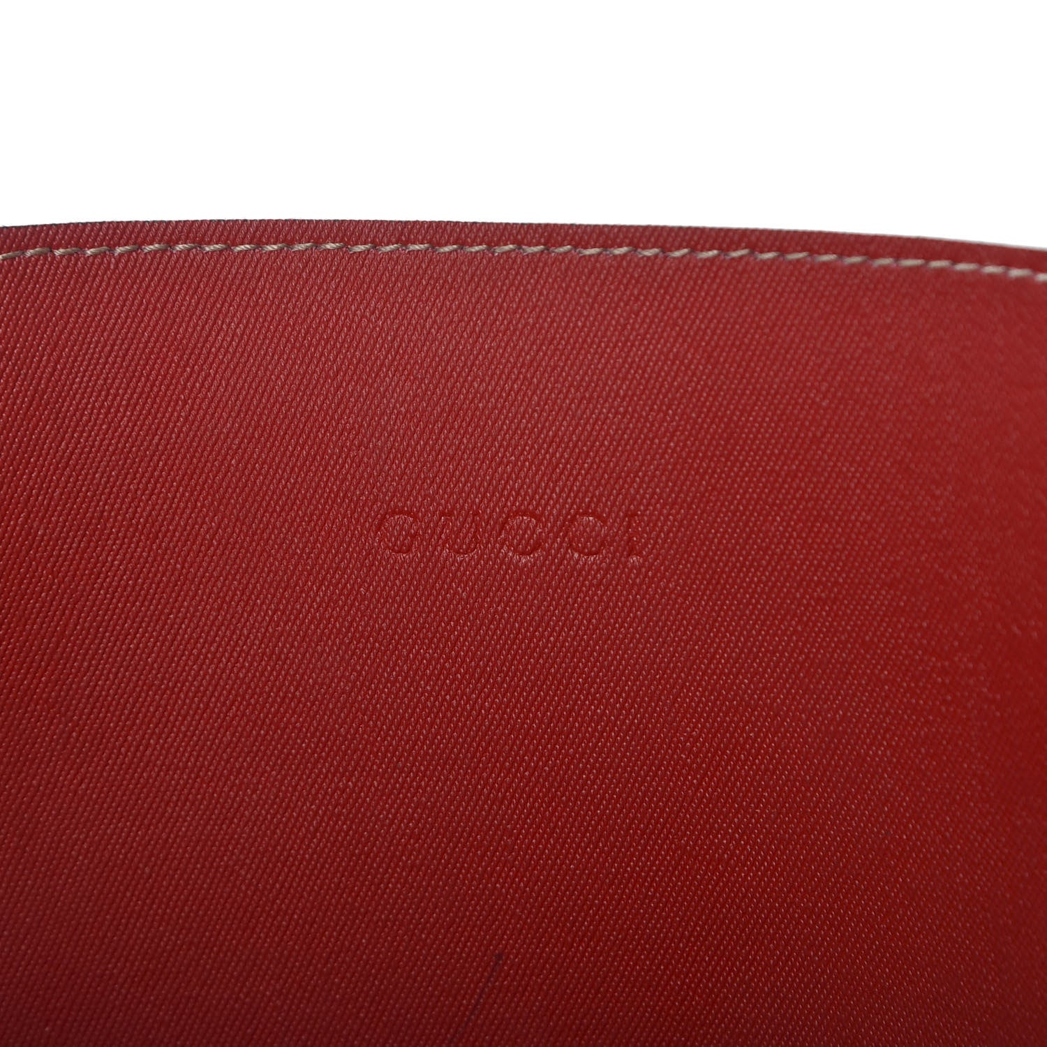Gucci GG Supreme Monogram Medium Reversible Tote Beige Red 6 of 9