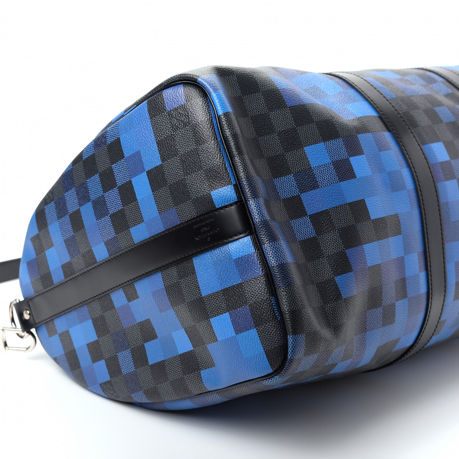 Louis Vuitton Damier Graphite Pixel Keepall Bandouliere 50 Blue 5 of 8