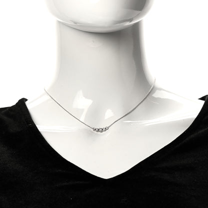 Tiffany Platinum Diamond Jazz Graduated Pendant Necklace 2 of 6