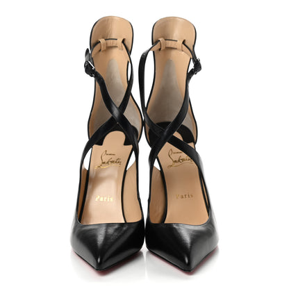 Christian Louboutin Shiny Nappa Marlenarock 100 Pumps 40 Black 2 of 8