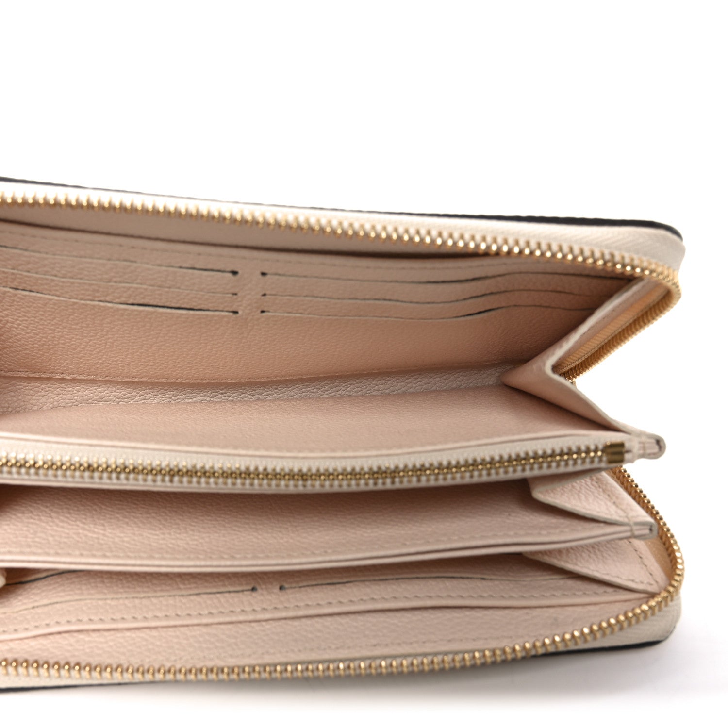 Louis Vuitton Empreinte Monogram Giant By The Pool Zippy Wallet Cream Saffron 5 of 6