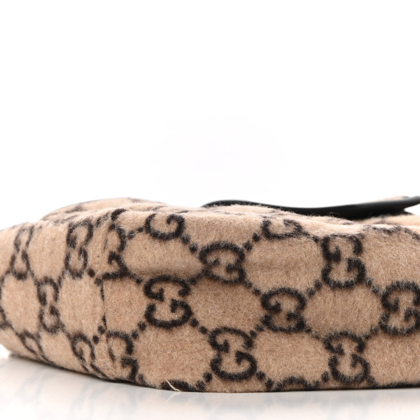 Covered Wool GG Monogram Childrens Tote Beige Ebony
