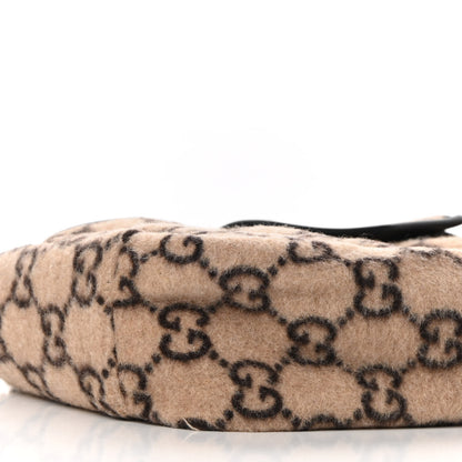Gucci Covered Wool GG Monogram Childrens Tote Beige Ebony 9 of 10