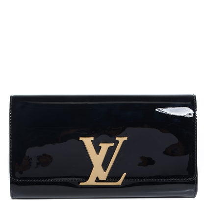 Louis Vuitton Patent Louise Clutch Black 1 of 7