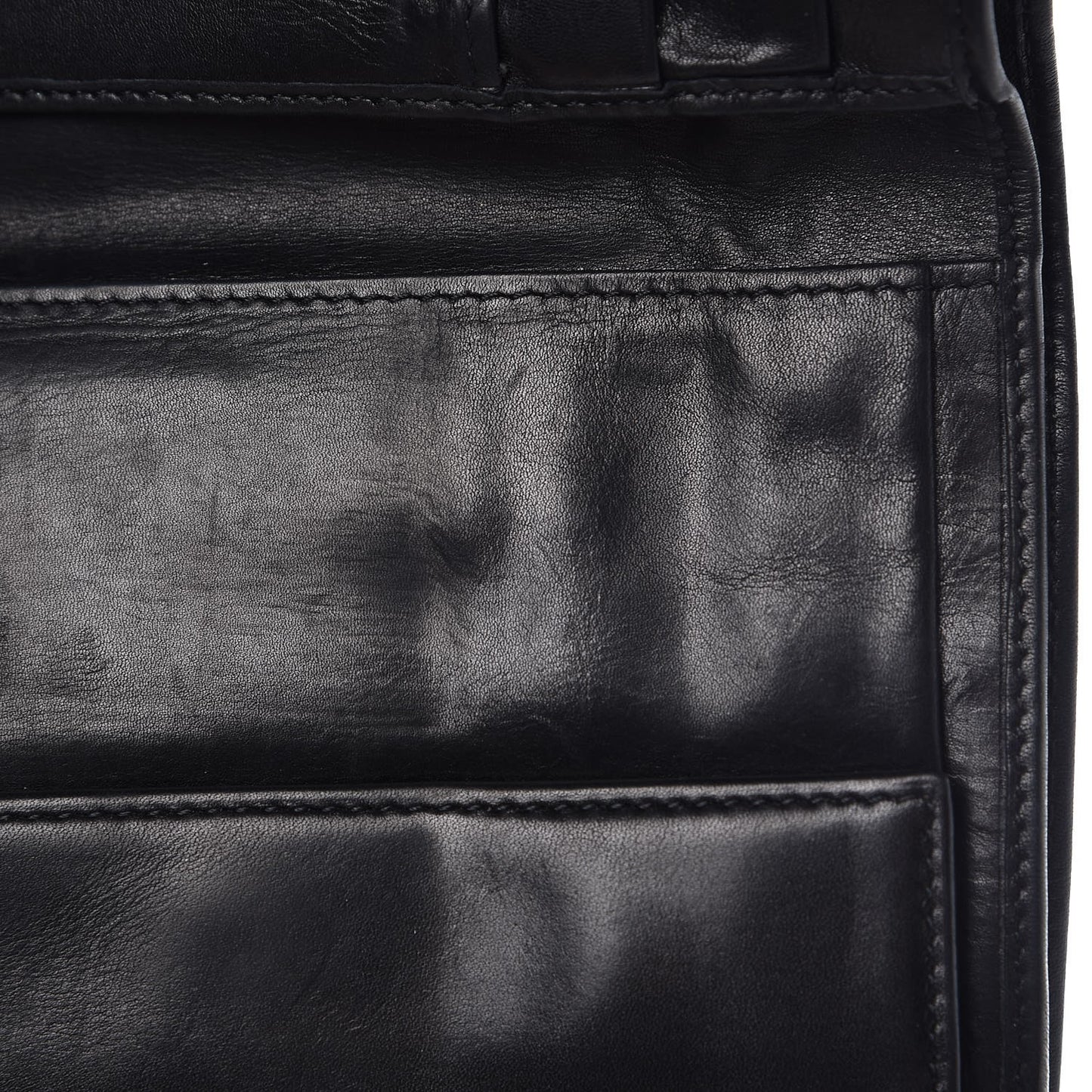 Nappa Tri Fold Wallet Black