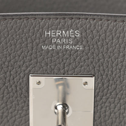 Hermes Togo Birkin 30 Etain 6 of 10
