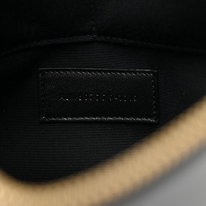 Saint Laurent Shiny Calfskin Tiny Monogram Zipped Tablet Holder Black 7 of 8