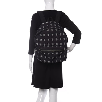 Saint Laurent Canvas Bandana Print City Backpack Black 2 of 12