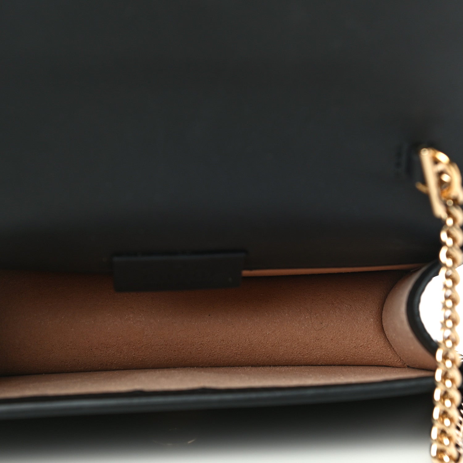 Gucci Calfskin Super Mini Sylvie Chain Shoulder Bag Black 5 of 14