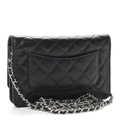 Chanel Caviar Quilted Wallet On Chain WOC Black 3 of 10