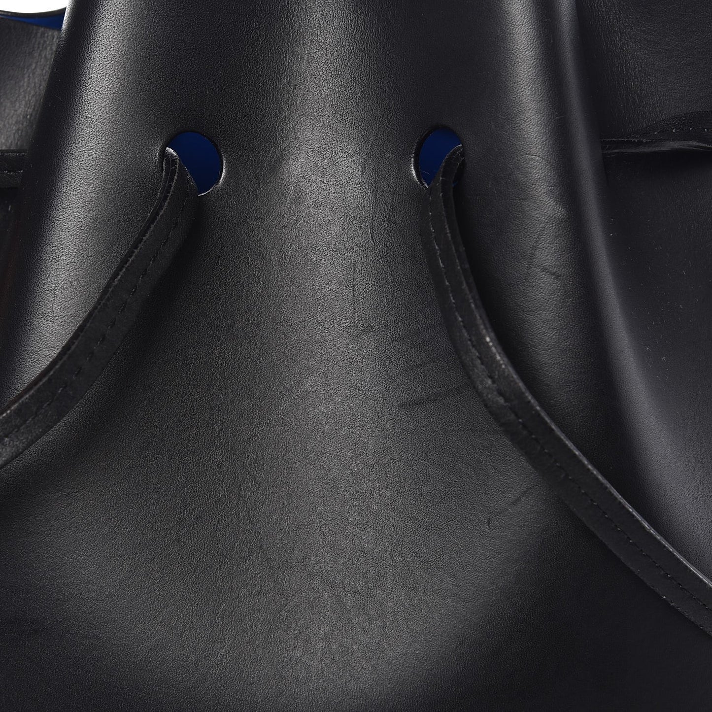 Calfskin Mini Bucket Bag Black Royal