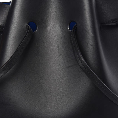 Mansur Gavriel Calfskin Mini Bucket Bag Black Royal 8 of 9