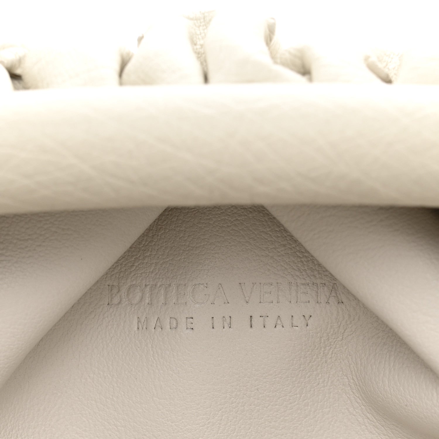 Bottega Veneta Ostrich The Mini Pouch White 6 of 10