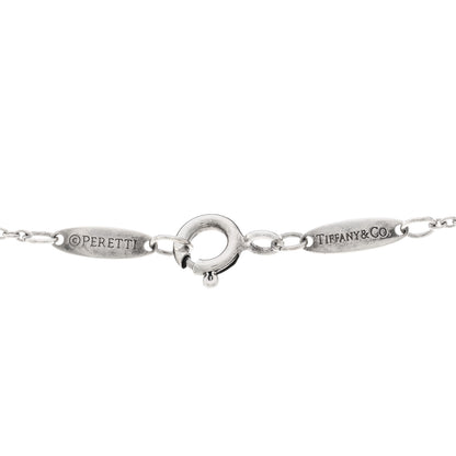 Tiffany Sterling Silver Diamond .07ct Elsa Peretti Diamonds by the Yard Pendant Necklace 4 of 4