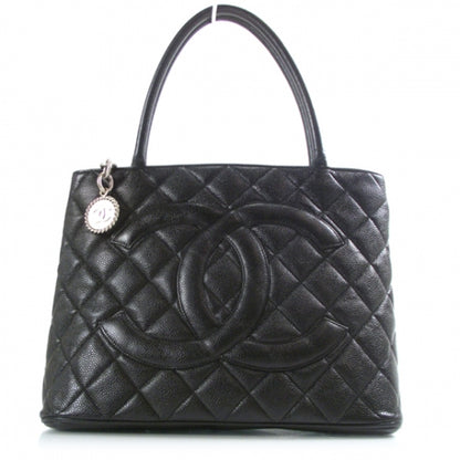 Chanel Caviar Medallion Tote Black 1 of 11