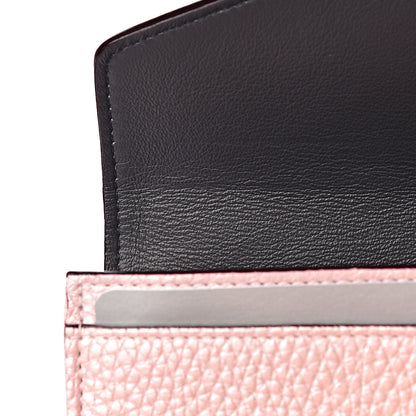 Christian Dior Metallic Bullcalf Diorissimo Slim Envelope Wallet Pink 11 of 13