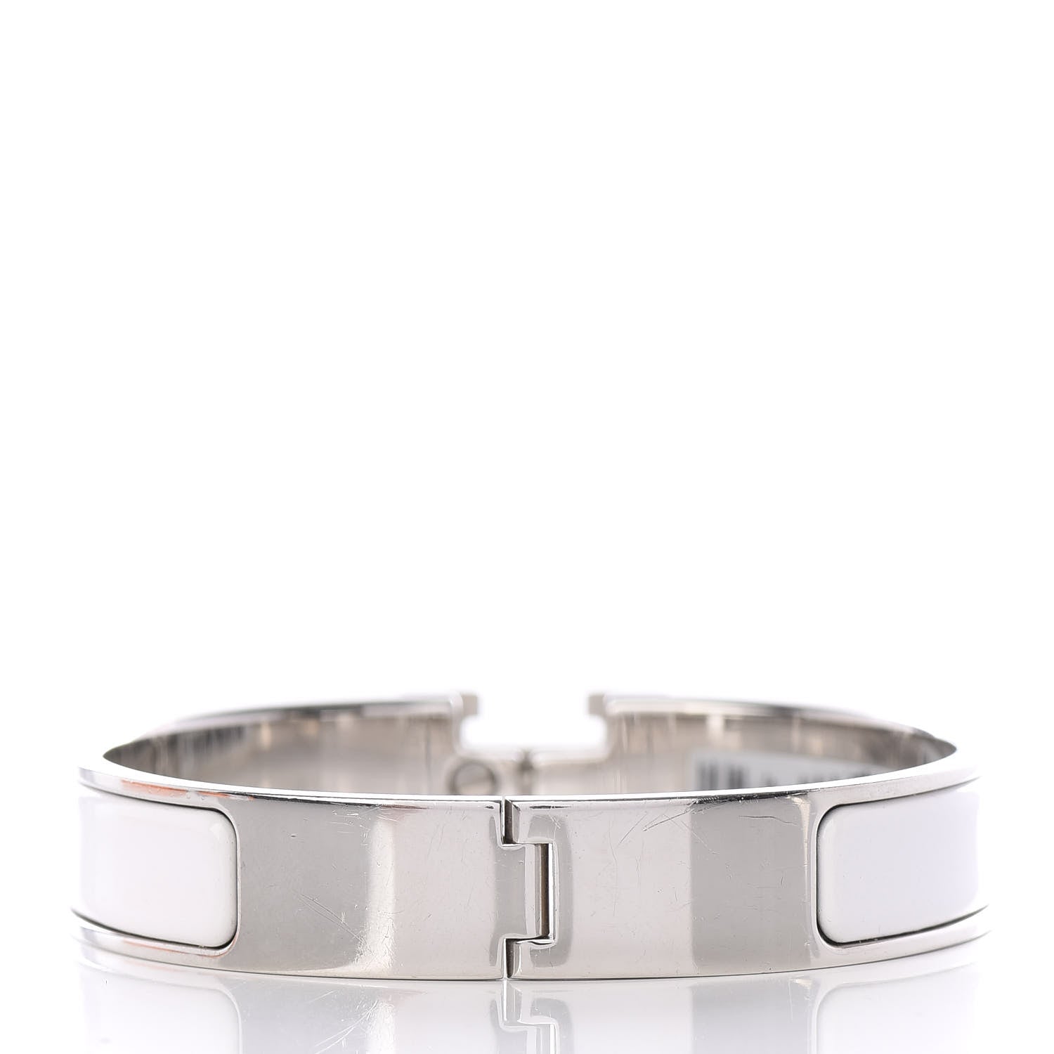 Hermes Enamel Narrow Clic Clac H Bracelet PM White 2 of 5