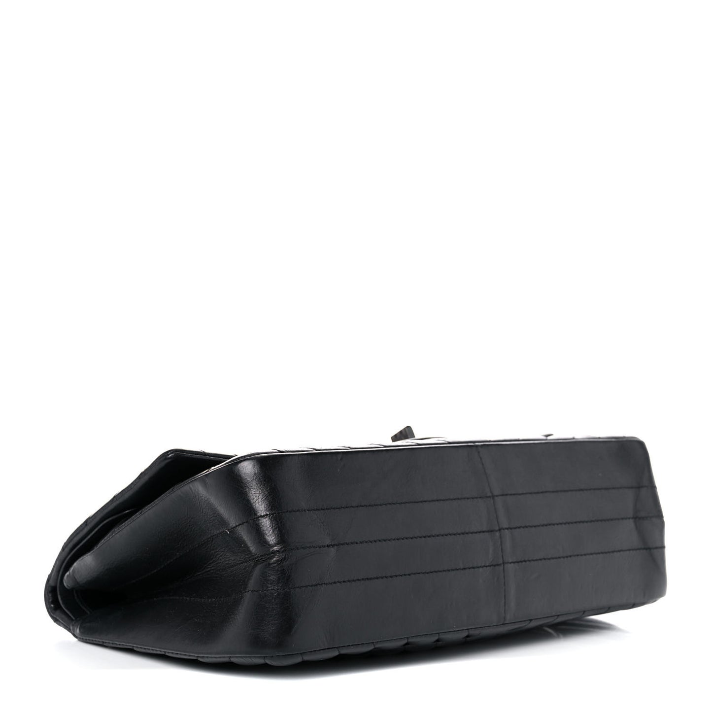 Aged Calfskin Chevron Quilted 2.55 Reissue 226 So Black