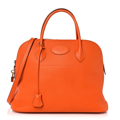 Hermes Taurillon Clemence Bolide 35 Orange 1 of 18
