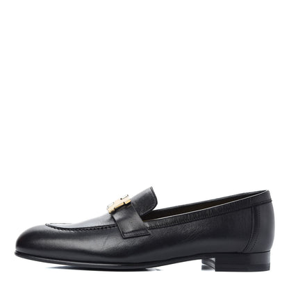 Hermes Goatskin Paris Loafers 36 Black 1 of 11