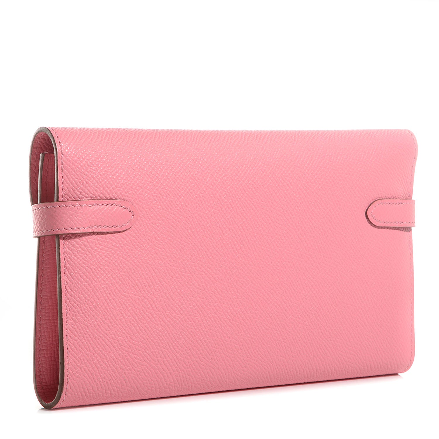 Hermes Epsom Kelly Longue Wallet Rose Confetti 4 of 11
