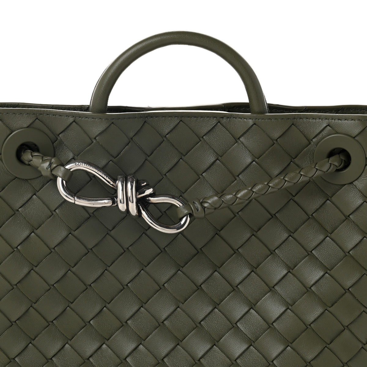 Nappa Intrecciato Small Andiamo Shoulder Bag Pickle