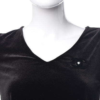 Chanel Resin CC Mademoiselle Brooch Black 2 of 7