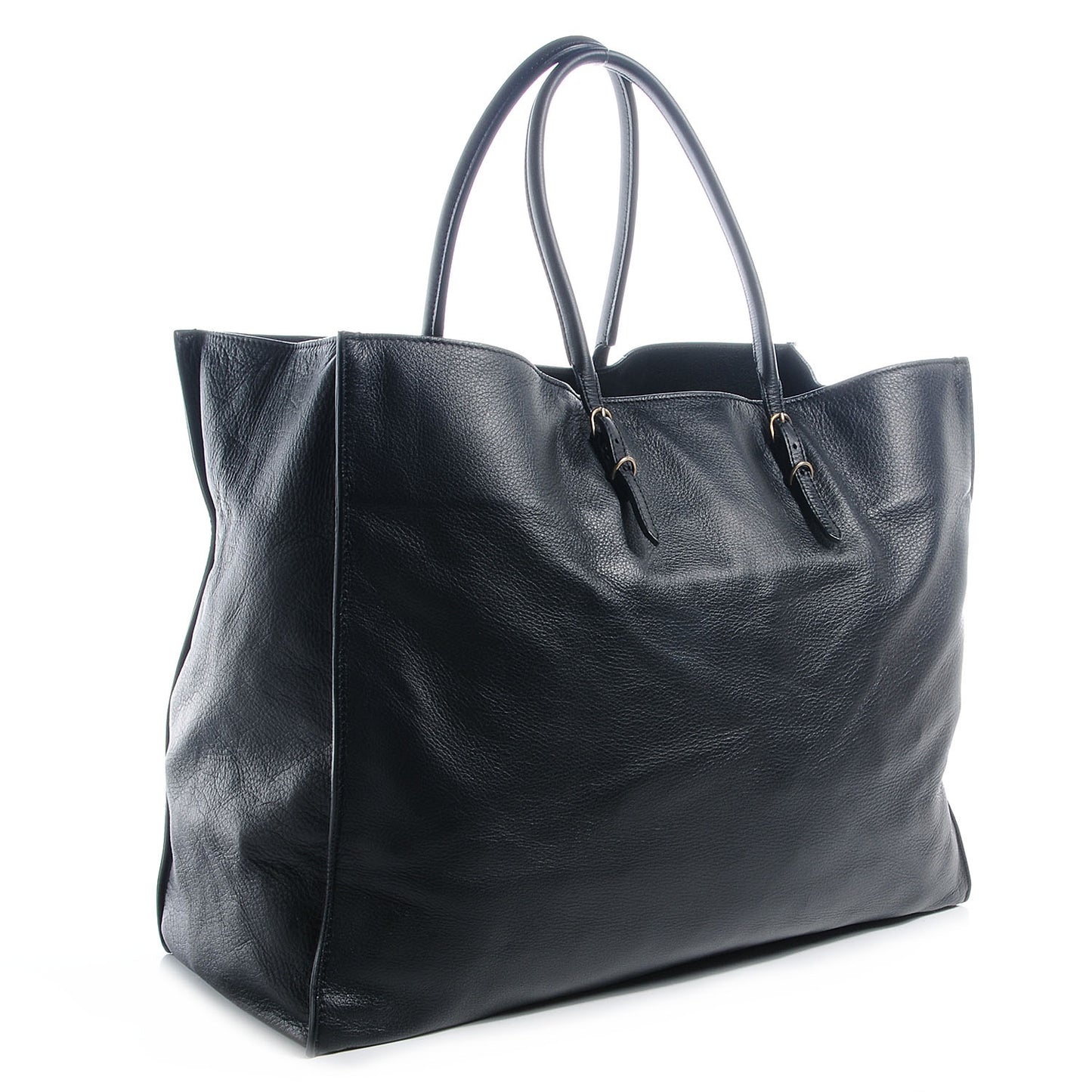 Supple Calfskin Papier A4 Tote Black