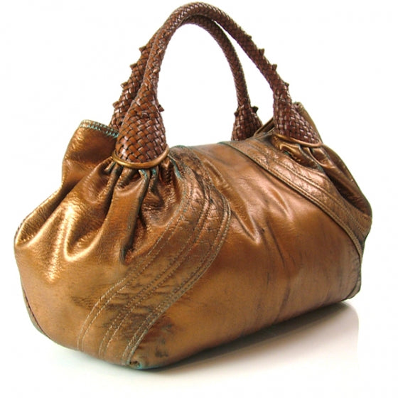Fendi Nappa Fortuny Hologram Spy Tobacco Oro Ambrato 3 of 11