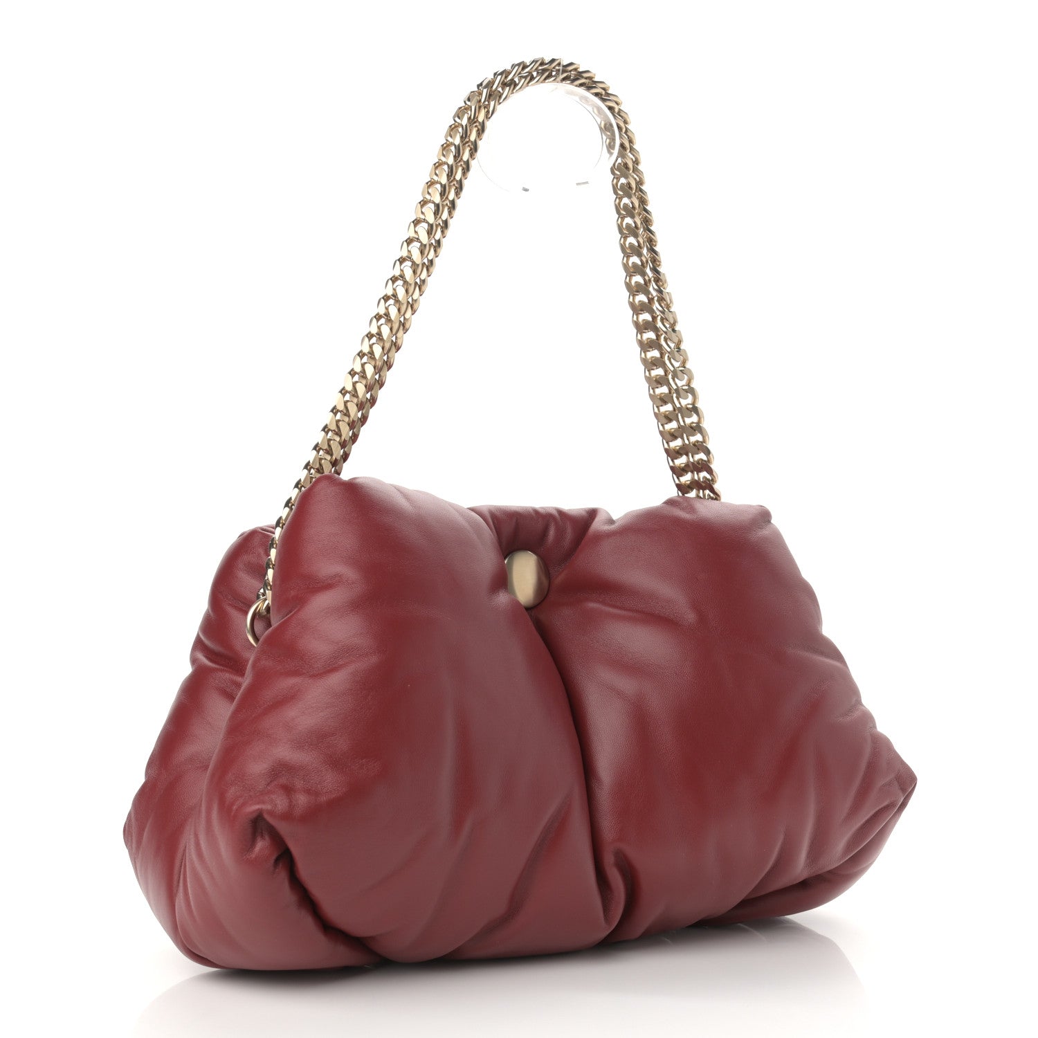 Proenza Schouler Lambskin Puffy Chain Tobo Bag Red 3 of 10