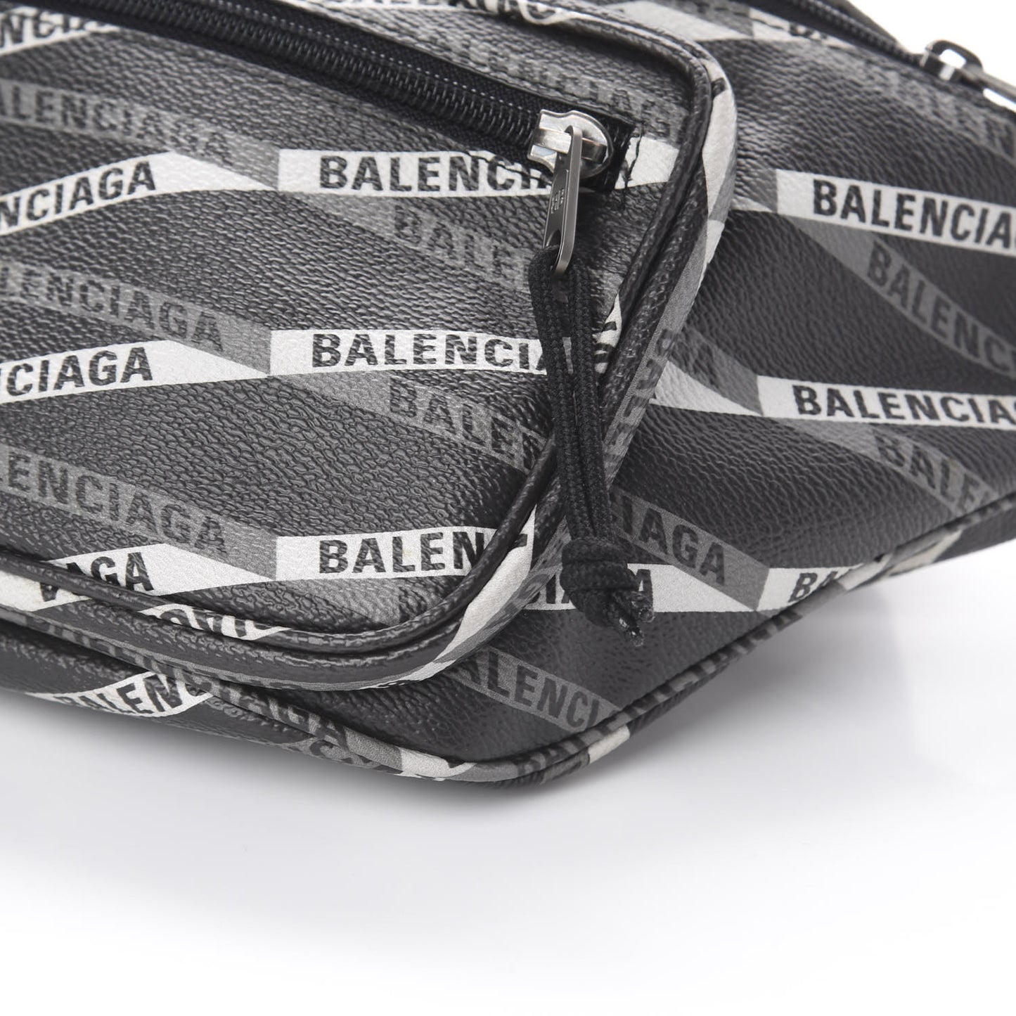 Coated Canvas Losange Monogram Explorer Belt Bag Black Grey