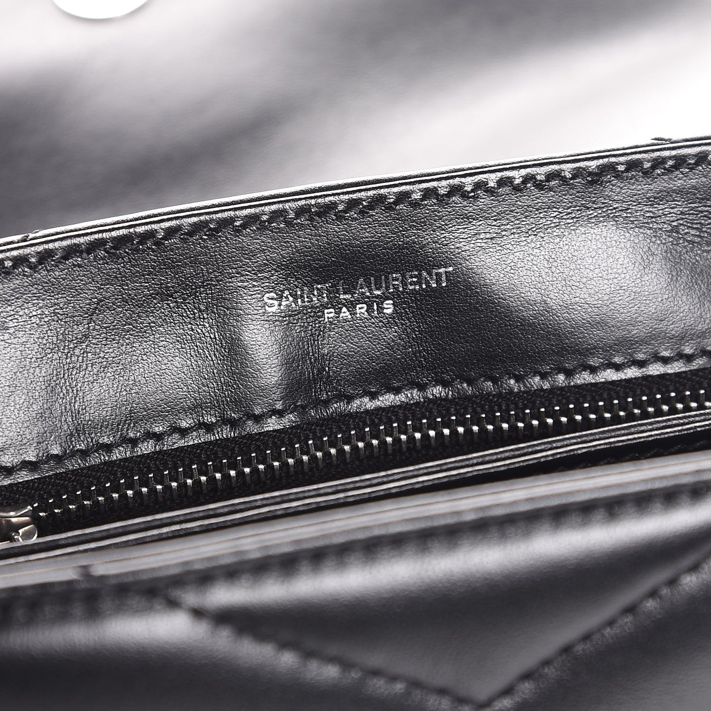 Calfskin Y Quilted Monogram Toy Loulou Crossbody Bag Black