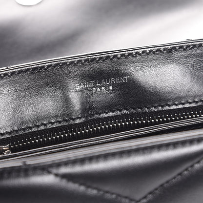 Saint Laurent Calfskin Y Quilted Monogram Toy Loulou Crossbody Bag Black 6 of 8