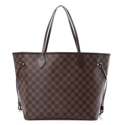 Louis Vuitton Damier Ebene Neo Neverfull MM Rose Ballerine 1 of 15
