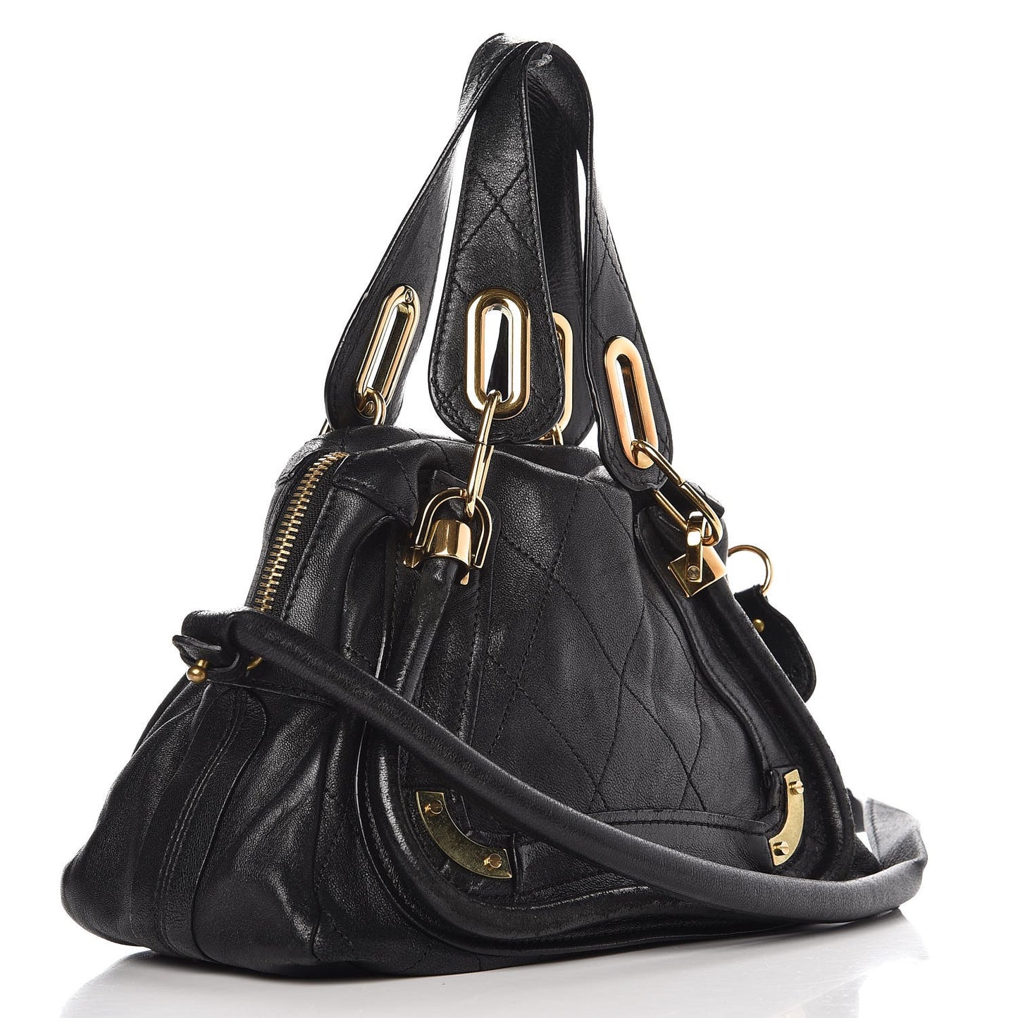 Sheepskin Quilted Small Paraty Black