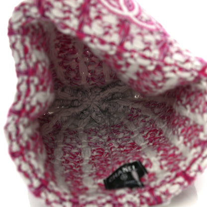 Chanel Cashmere CC Beanie Hat Pink Beige 4 of 9