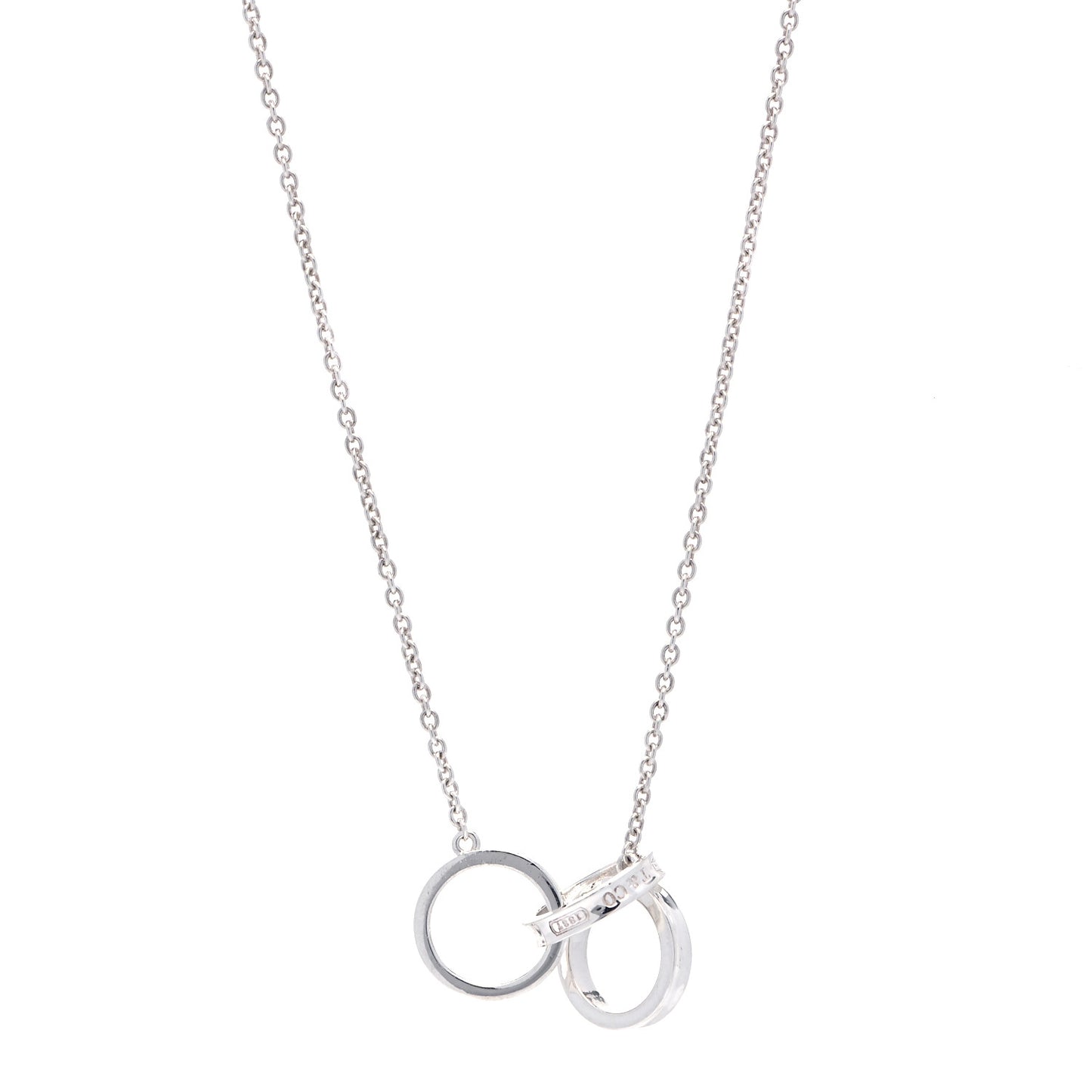 Sterling Silver 1837 Interlocking Circles Lariat Necklace
