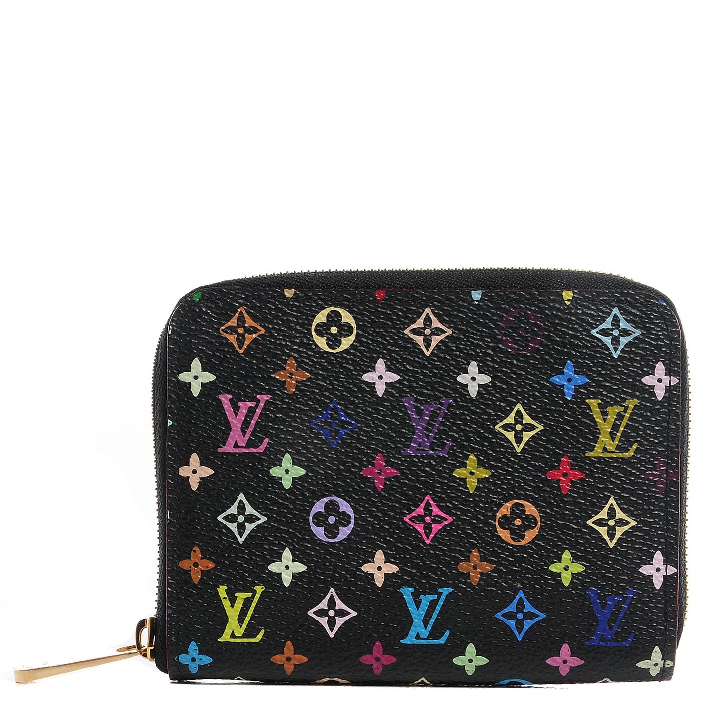 Monogram Multicolor Zippy Coin Purse Black Violet