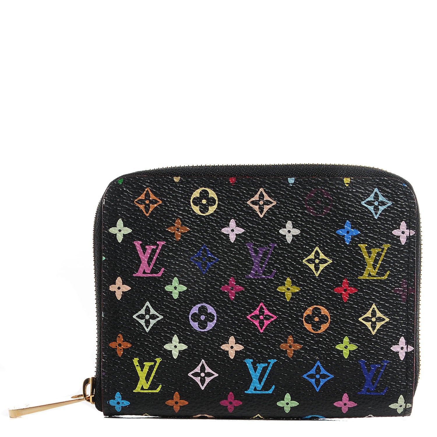 Louis Vuitton Monogram Multicolor Zippy Coin Purse Black Violet 1 of 7