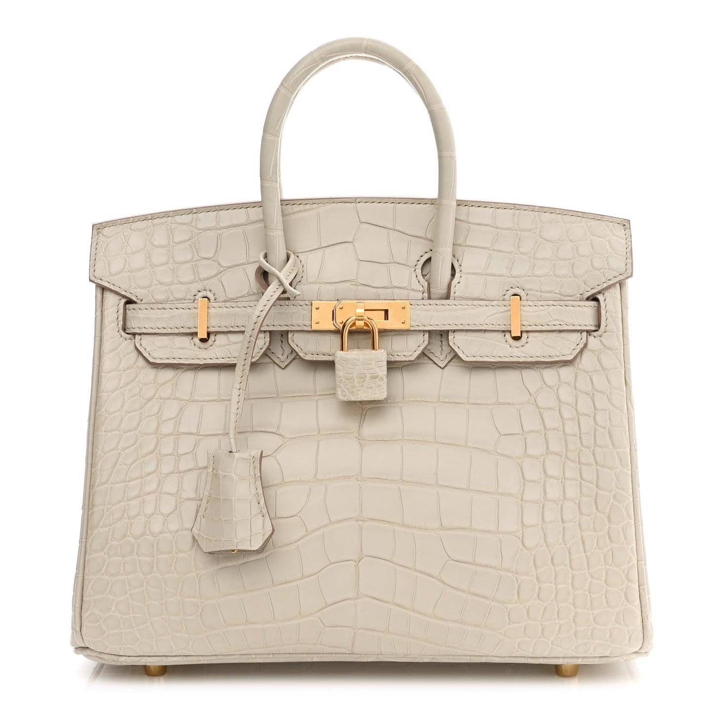 Matte Alligator Birkin 25 Beton